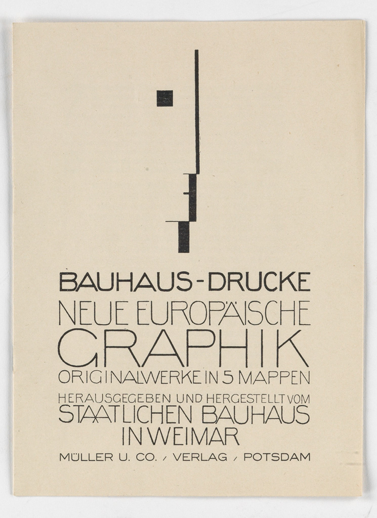 Appraisal: OSKAR SCHLEMMER - BAUHAUS - DRUCKE NEUE EUROP ISCHE GRAPHIK