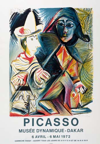 Appraisal: PABLO PICASSO after Picasso Mus e Dynamique-Dakar Color lithograph x