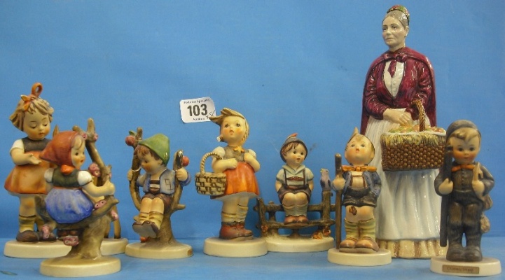 Appraisal: Goebel Hummel Figures Chimney Sweep chip to base Little Shopper