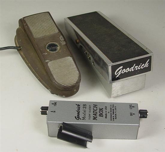 Appraisal: Two Goodrich Volume Pedals One DeArmond effects includes Goodrich Model