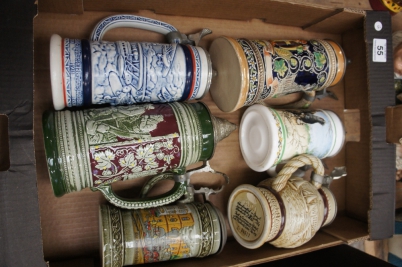 Appraisal: A collection of Large German Beer Steins