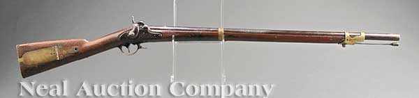 Appraisal: A US Model Percussion Mississippi Rifle Whitney contract caliber remnants