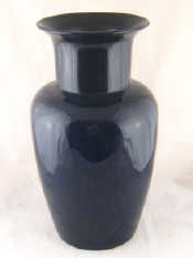 Appraisal: A large very dark blue black ceramic vase possibly Chinese