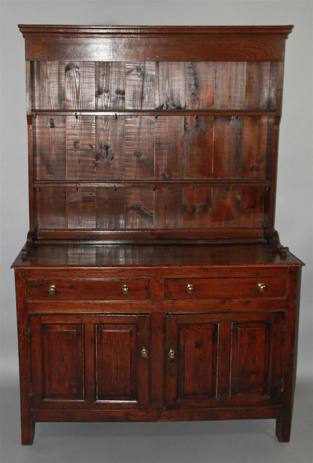 Appraisal: ENGLISH OAK WELSH DRESSER in two parts the upper unit