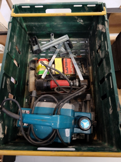 Appraisal: A collection of tools to include Makita Power Plainer Hilti