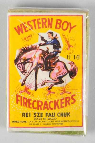 Appraisal: Western Boy -Pack Firecrackers Class Manufactured by Rei Sze Pau