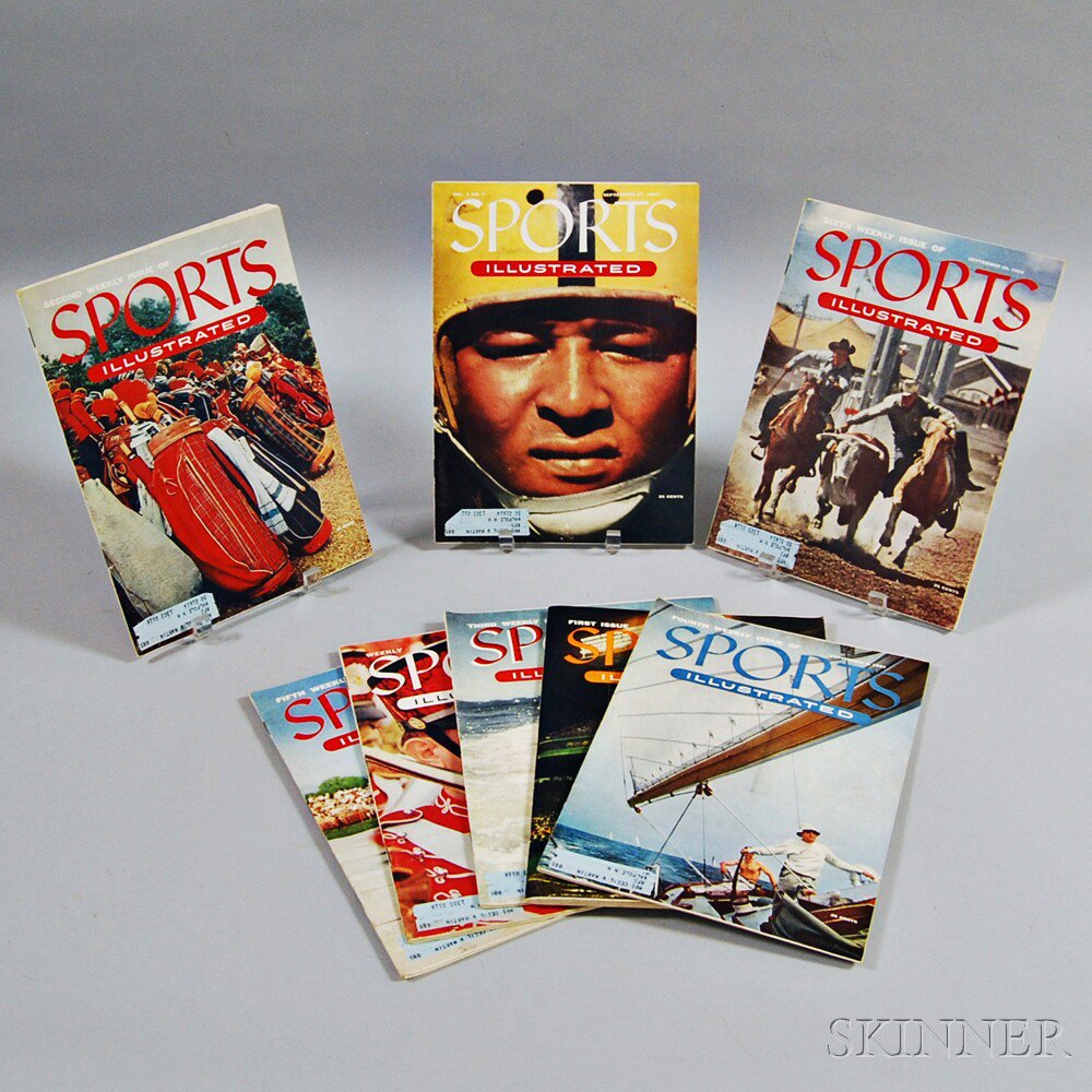 Appraisal: First Eight Issues of Sports Illustrated Magazine The property of