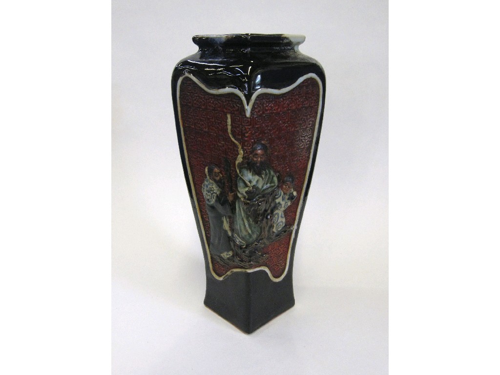 Appraisal: Japanese Sumida vase decorated with Mount Fuji