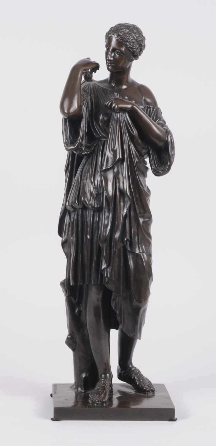 Appraisal: BRONZE FIGURE OF A ROMAN WOMAN AFTER THE ANTIQUE Modeled