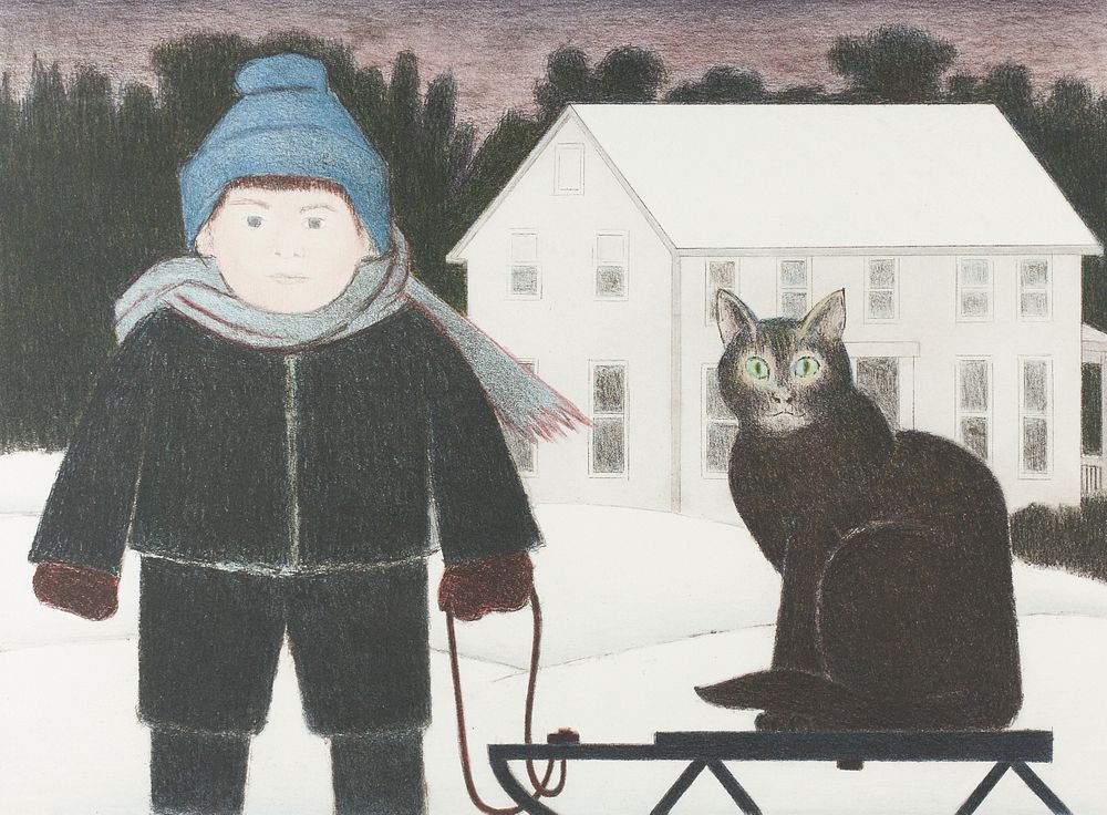 Appraisal: Will Barnet The Sled Lithograph Will Barnet American - Lithograph