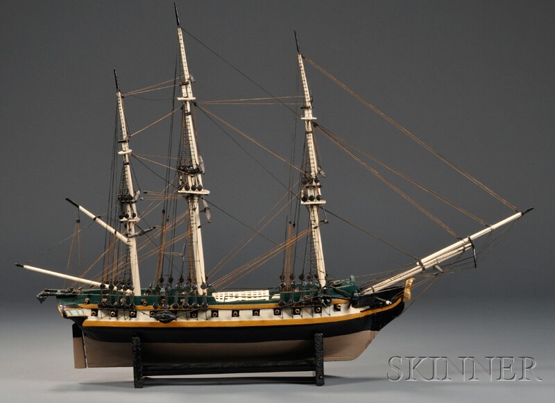 Appraisal: Painted Wood Model of an th Century British Royal Navy