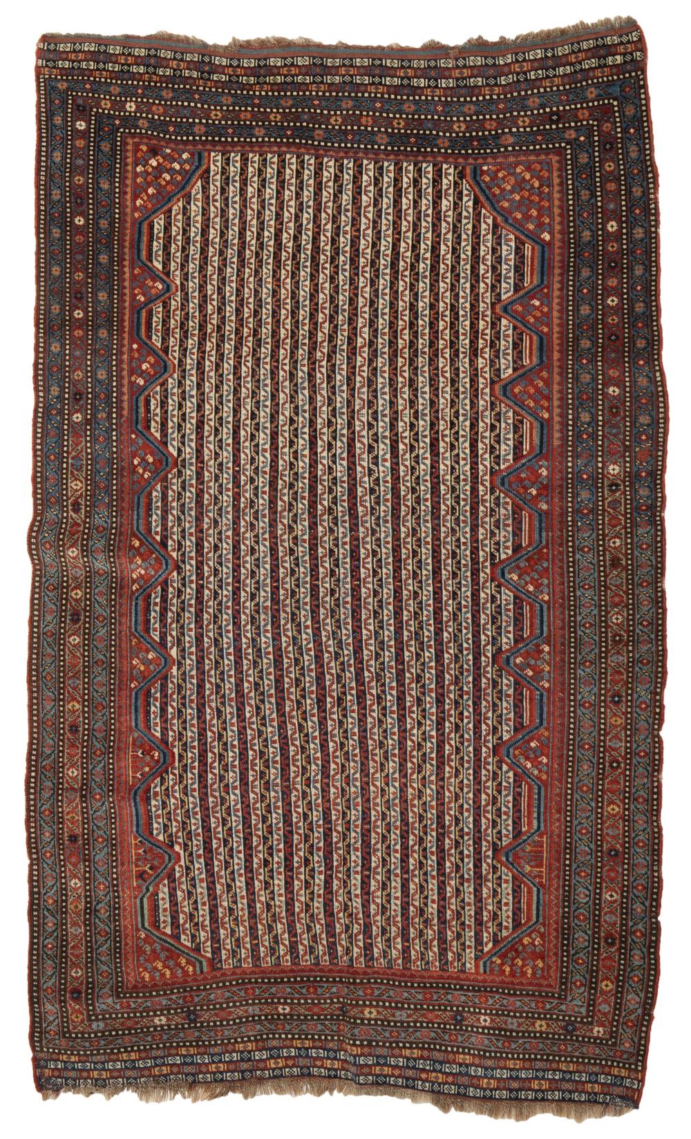 Appraisal: A Turkish geometric area rug First-quarter th Century Wool on