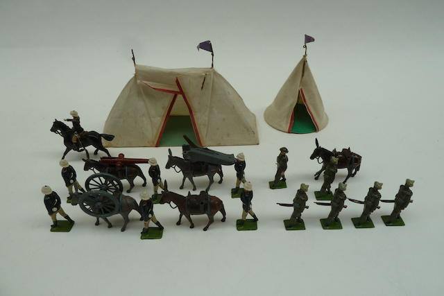 Appraisal: Britains Mountain Artillery and Indian Army Service Corps set Mountain