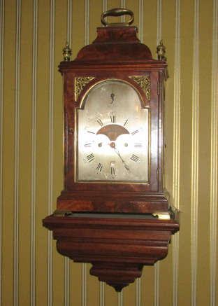 Appraisal: A George III style mahogany cased bracket clock the silvered