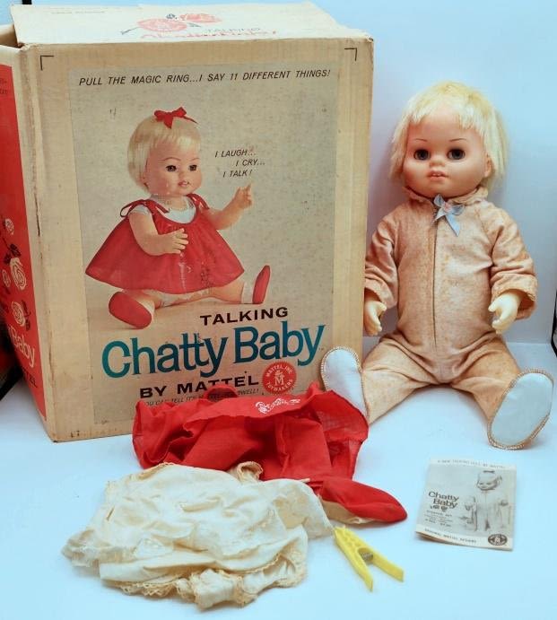 Appraisal: Vintage s Talking Chatty Baby Doll Mattel comes in original