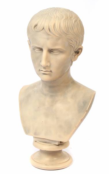 Appraisal: A molded composition bust of Caesar height in