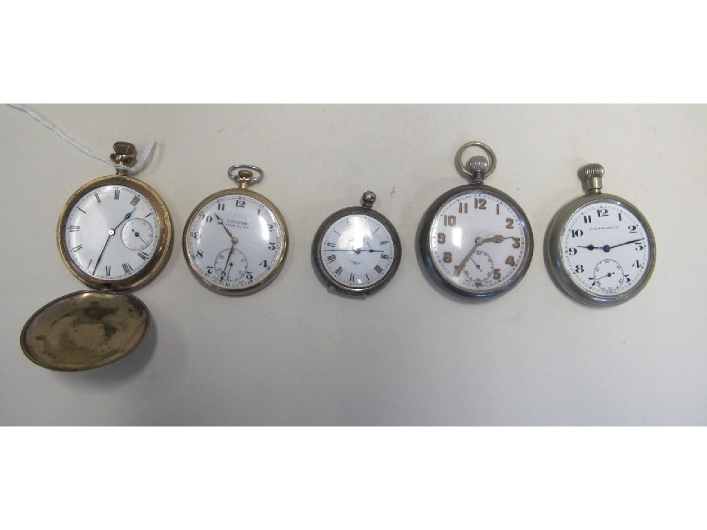 Appraisal: Lot comprising five assorted pocket and fob watches