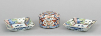 Appraisal: A Lot of Three Japanese Imari Porcelains A lot of