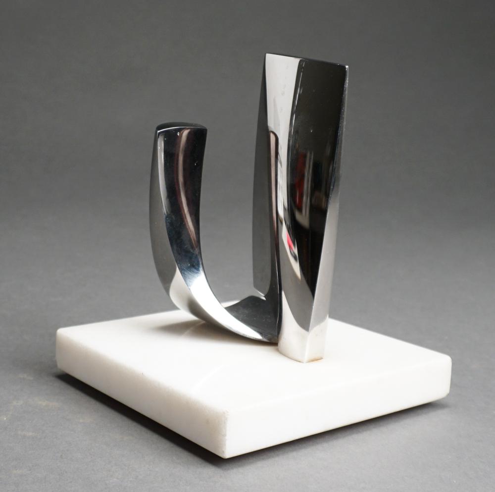 Appraisal: Roy L Gussow American - Two Form Abstract Steel Sculpture