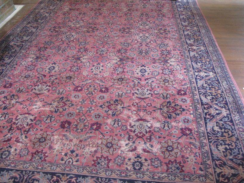 Appraisal: Semi-Antique Hand Tied Room Size Rug wool on cotton base