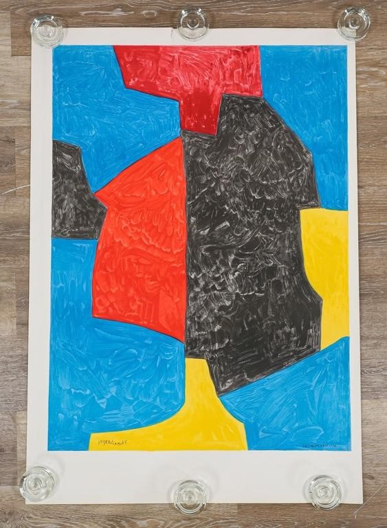 Appraisal: After Serge Poliakoff Russian-French - lithograph Signed in the plate