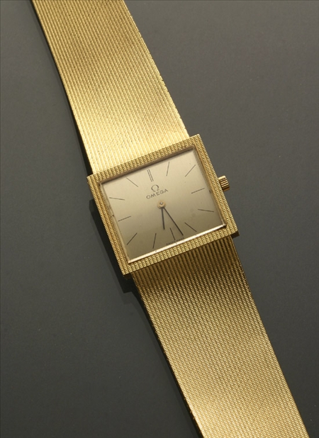 Appraisal: Gentleman's -Karat Yellow-Gold -Jewel Manual-Wind Wristwatch Omega Swiss Circa Having