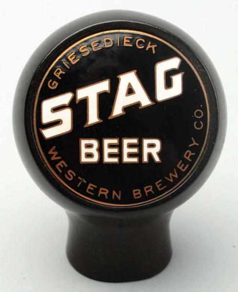 Appraisal: Stag Beer Tap Knob Griesedieck Brewing Company Clean and bright