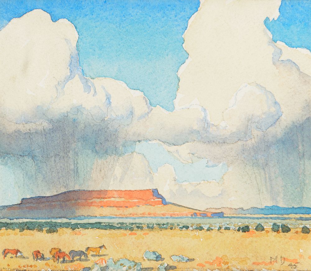 Appraisal: Maynard Dixon Rain on the Mesa Maynard Dixon Rain on