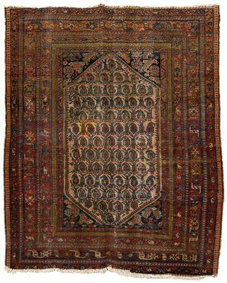 Appraisal: Persian rug serrated central medallion with repeating boteh multiple borders