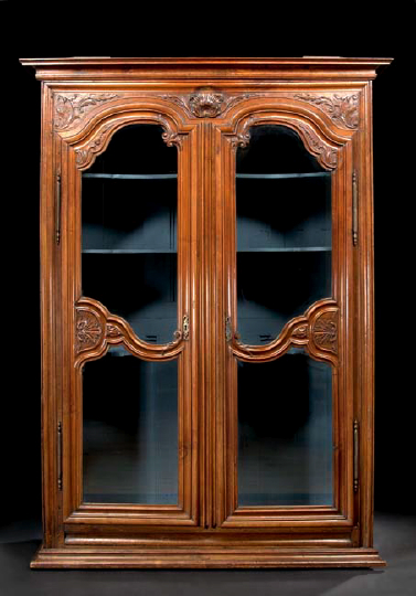 Appraisal: Good French Provincial Fruitwood Armoire first quarter th century the