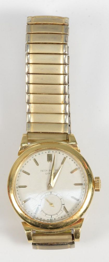 Appraisal: Patek Philippe Gold Mens Vintage Wristwatch having curled lugs and