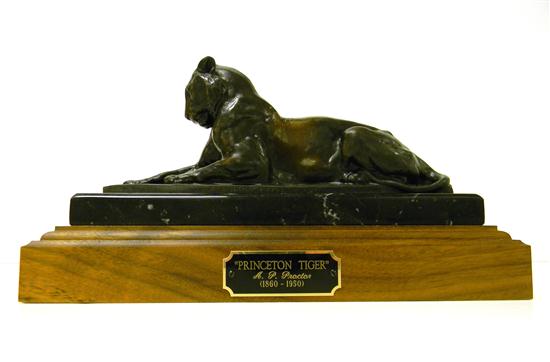 Appraisal: After Alexander Phimister Proctor - ''Princeton Tiger'' reclining tiger on