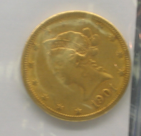 Appraisal: S LIBERTY HEAD GOLD AU- A bit of a light