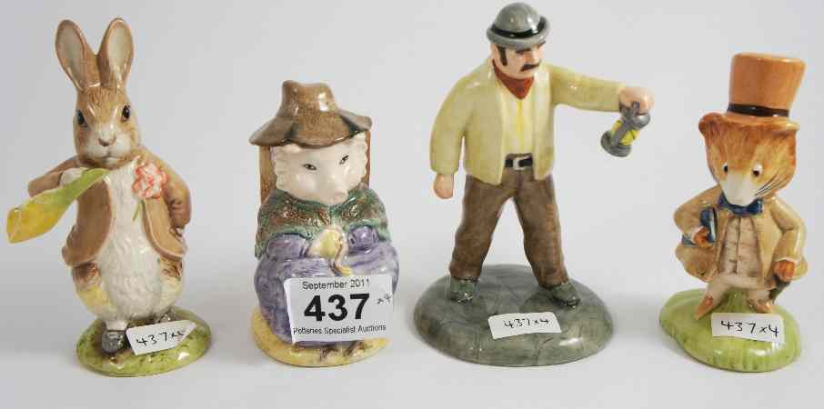 Appraisal: Beswick Beatrix Potter Figures Benjamin Ate a Lettuce Leaf And