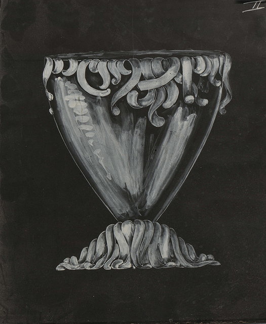 Appraisal: Cartier of FranceAn original design for a Surrealist silver vase