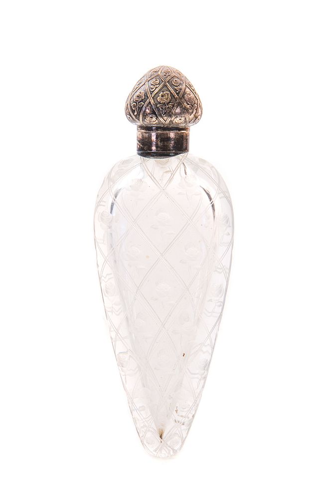 Appraisal: French Engraved Art Glass Perfume French Engraved Art Glass Perfume