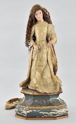 Appraisal: A Large Figure of Mary The figure of Mary is