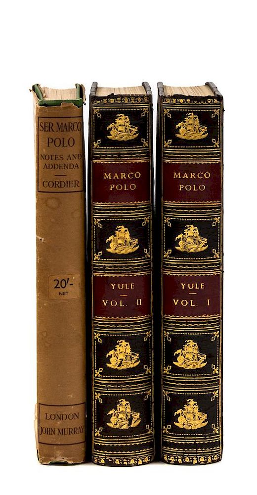 Appraisal: POLO Marco Yule Henry translator The Book of Ser Marco