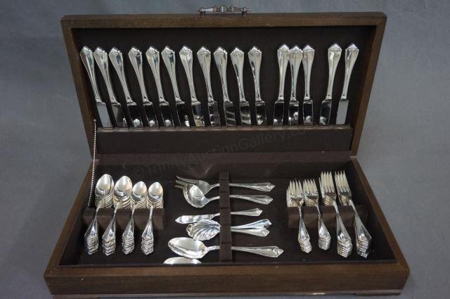 Appraisal: Oneida Stainless Pinta pc Place Flatware Set With Flatware Case