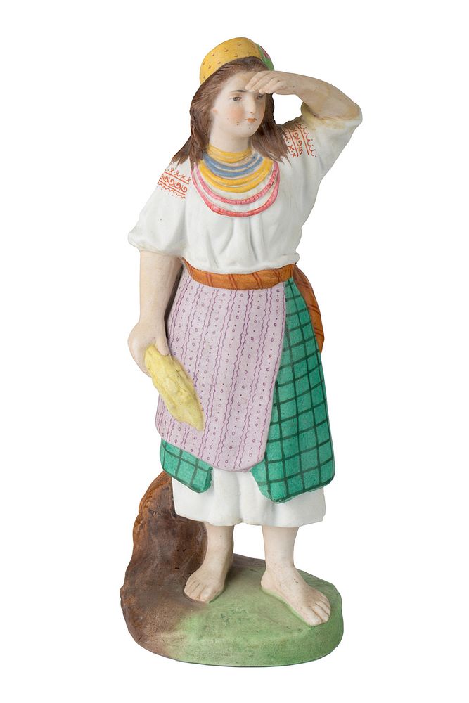 Appraisal: A RUSSIAN PORCELAIN FIGURE OF A UKRAINIAN WOMAN FROM THE