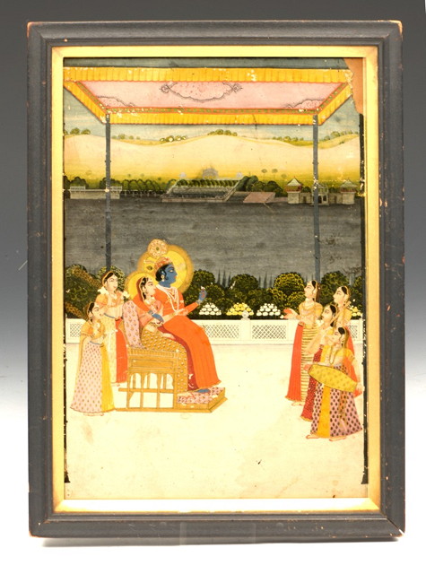 Appraisal: A TH CENTURY INDIAN PAINTING ON PAPER portraying a nobleman