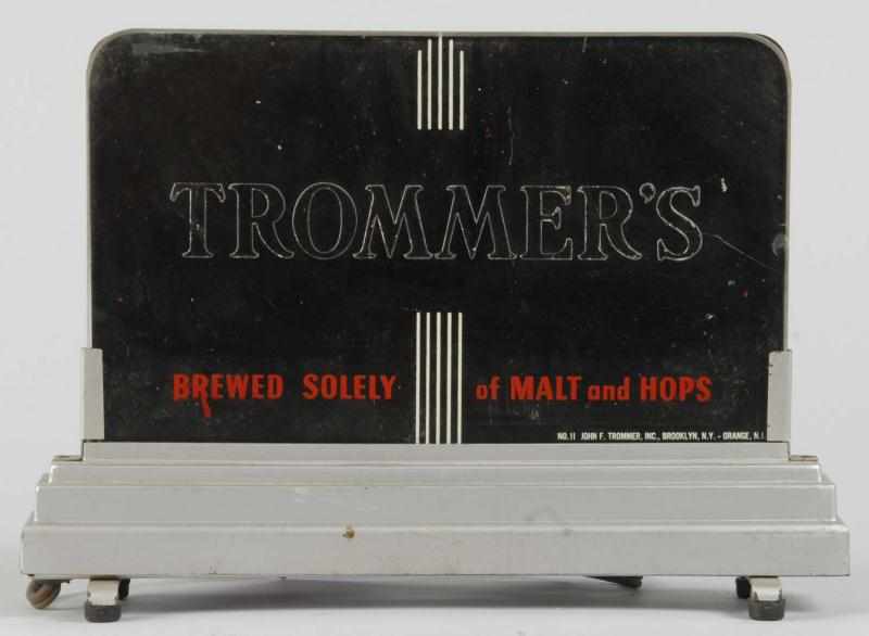 Appraisal: Trommer's Malt Beers Light-Up Sign Description Working condition Nice graphics