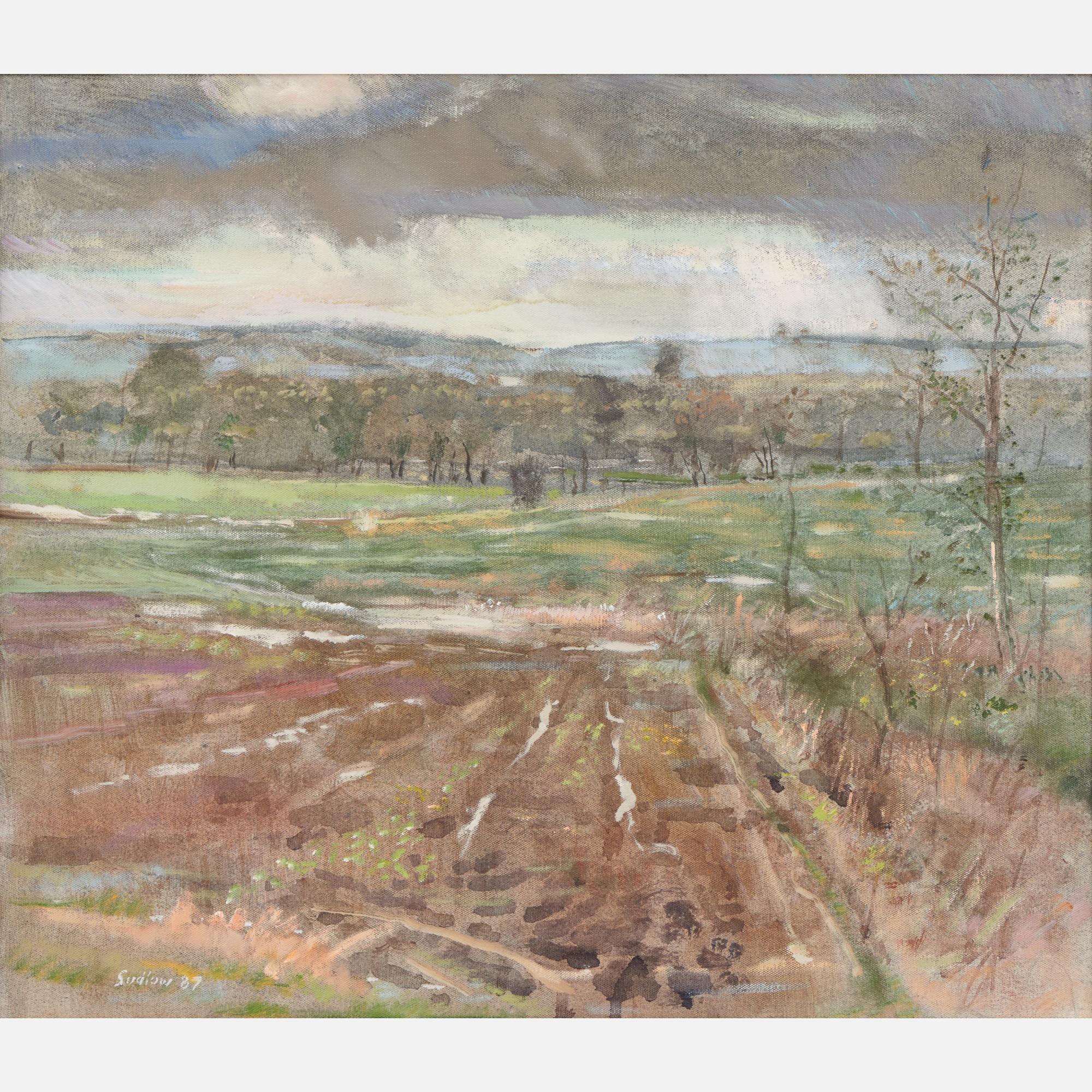 Appraisal: ROBERT SUDLOW SPRING RAIN OIL ON CANVAS Robert Sudlow Kansas