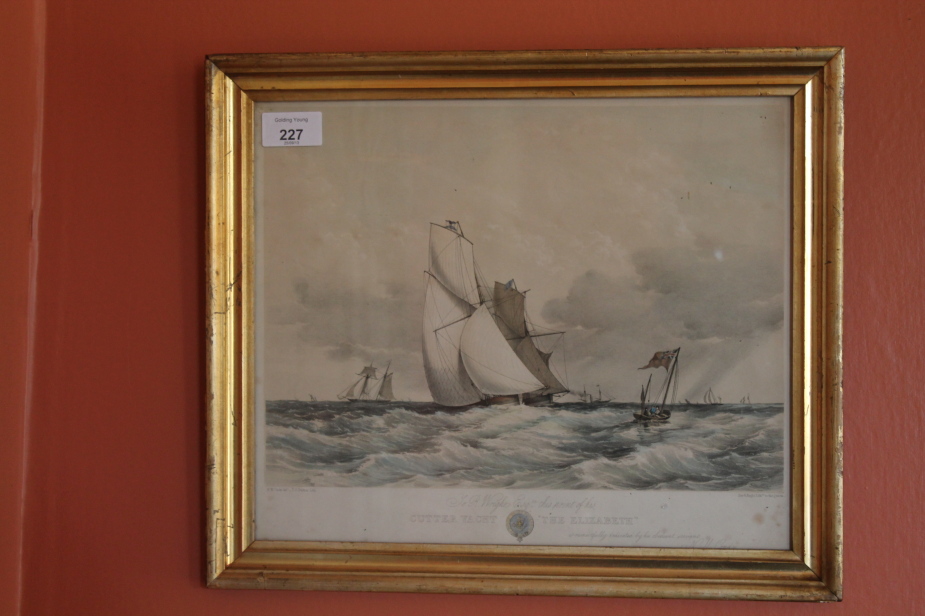 Appraisal: After Nicholas Matthew Condy 'Cutter Yacht The Elizabeth' a hand