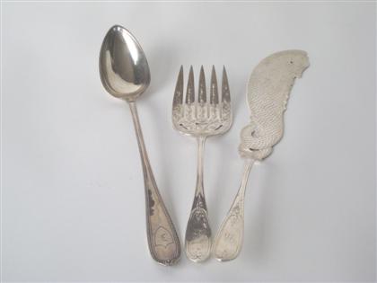 Appraisal: American silver stuffing spoon bailey and co philadelphia pa circa