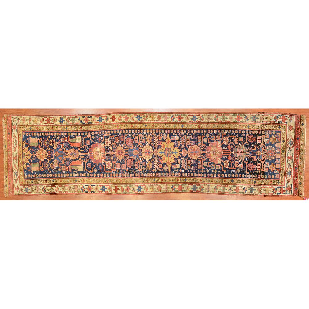 Appraisal: Semi-Antique Northwest Runner Persia x Second quarter- th century hand-woven