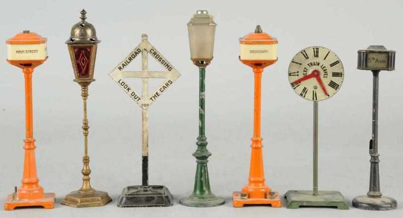 Appraisal: Lot of Lionel Lamps American and German Made by Lionel