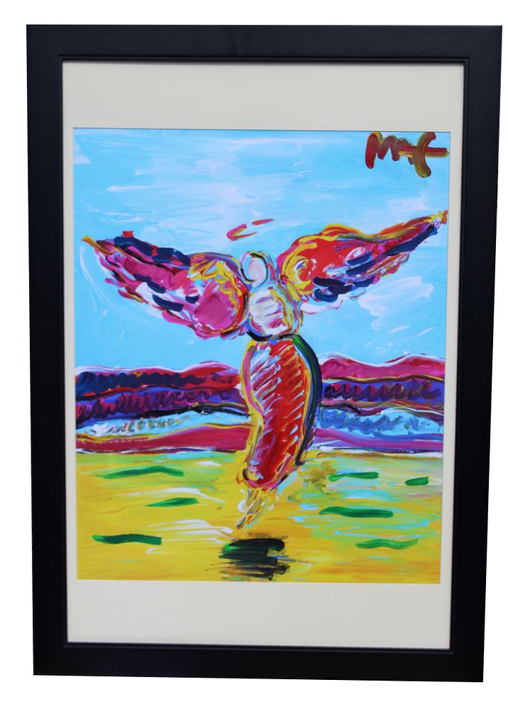 Appraisal: Peter Max Angel Mixed Media Peter Max German B Angel