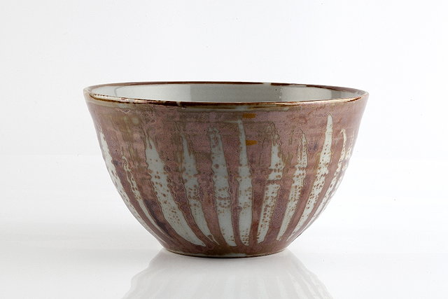 Appraisal: Harry Davis British - at Crowan PotteryBowlcopper brown wax resist