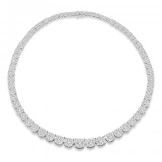 Appraisal: A Lady's Karat Diamond Necklace A Lady's Karat Diamond Necklace